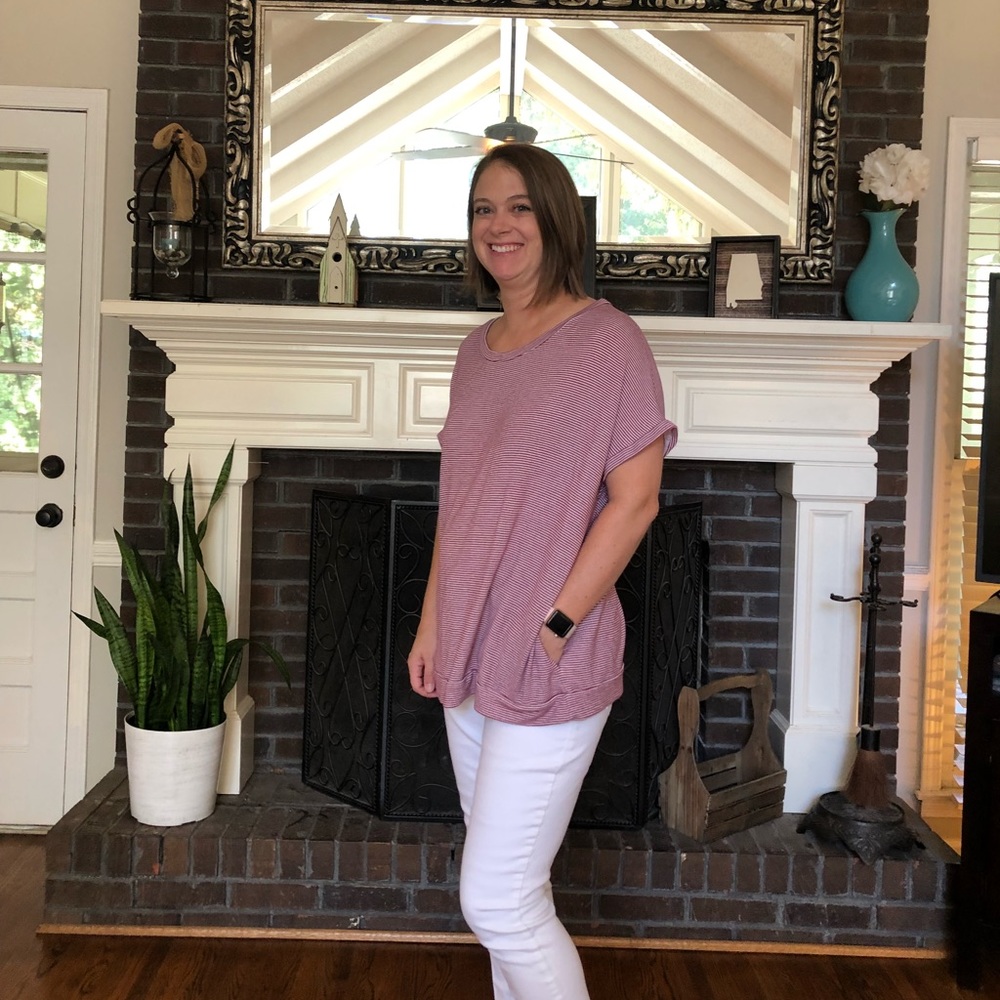 Easel striped top